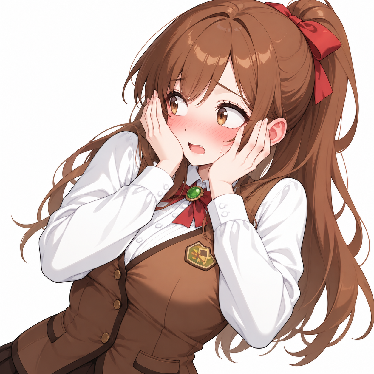 リーナ赤面
