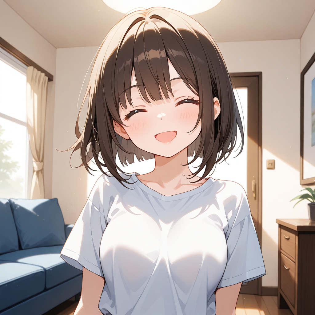 家で春奈幸せ
