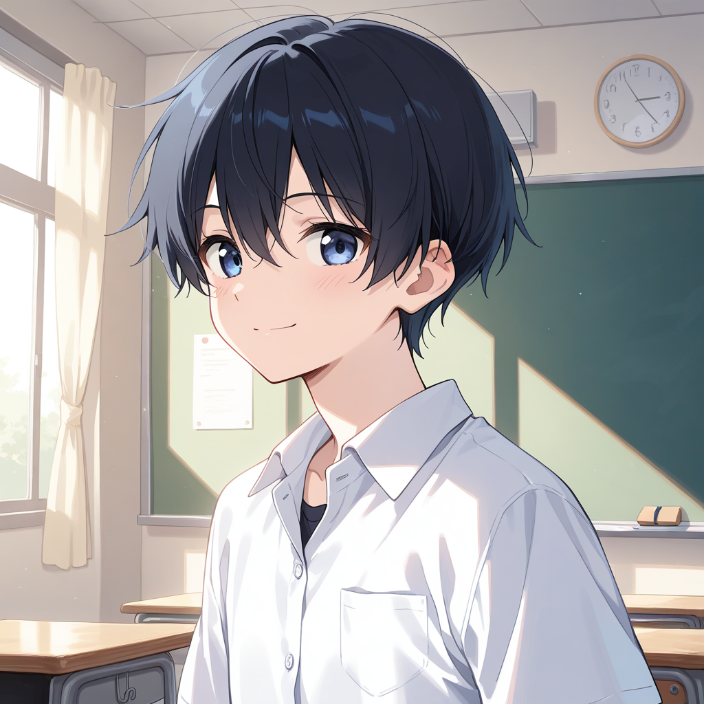 蒼海微笑み
