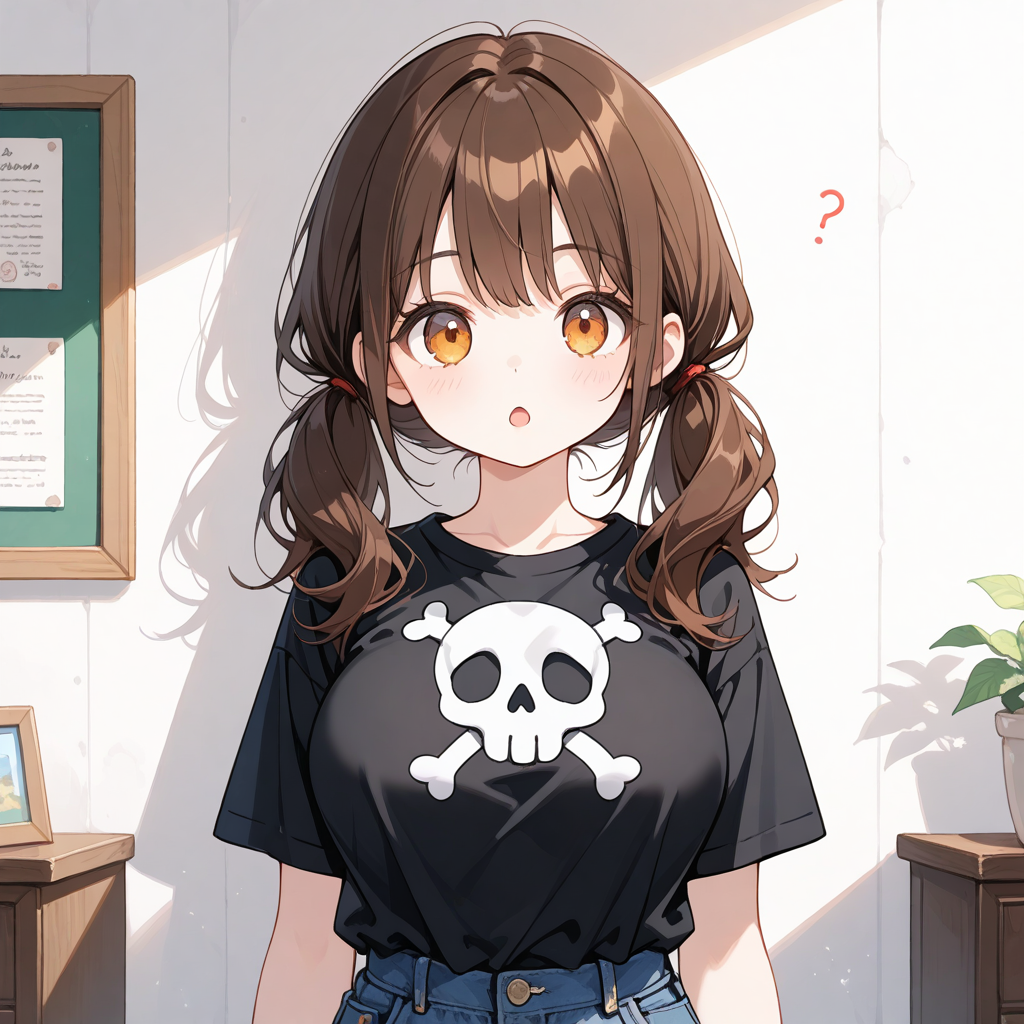 あかりきょとん
