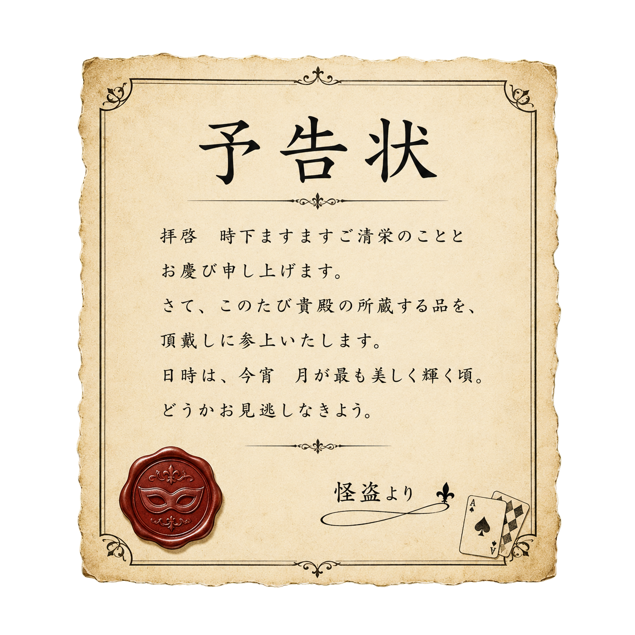 予告状