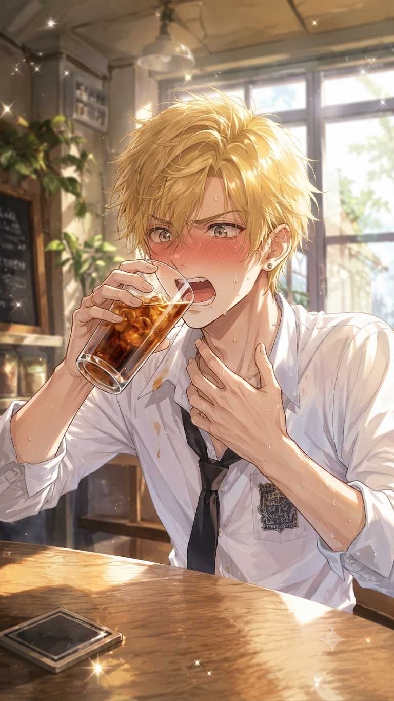 コーヒーを飲み干す