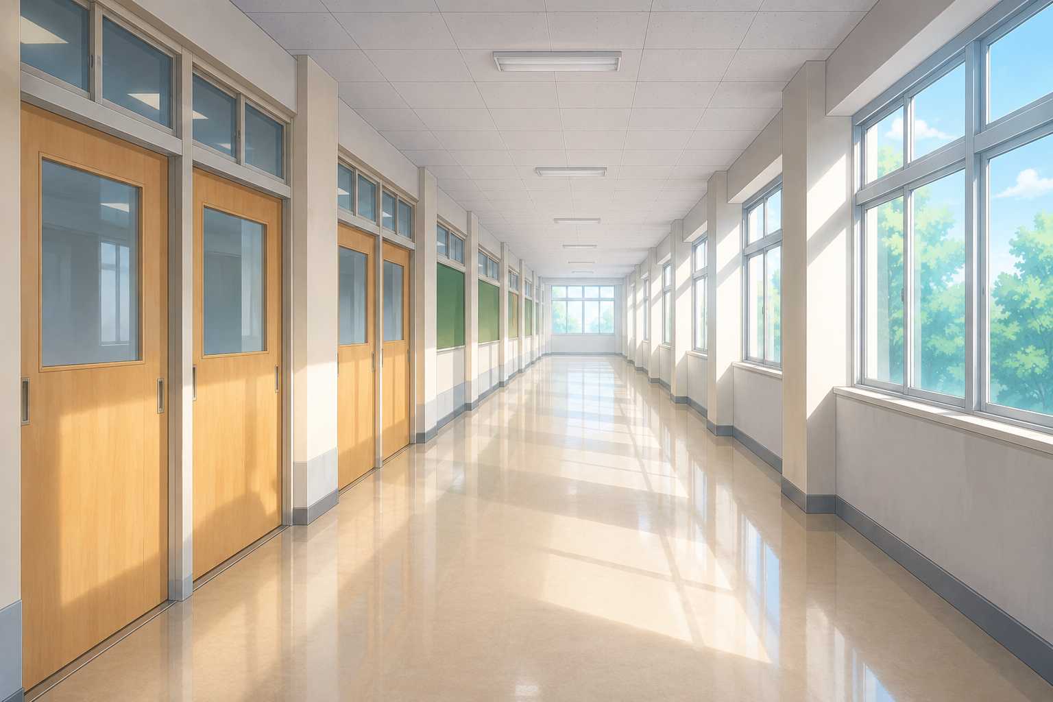 学園廊下
