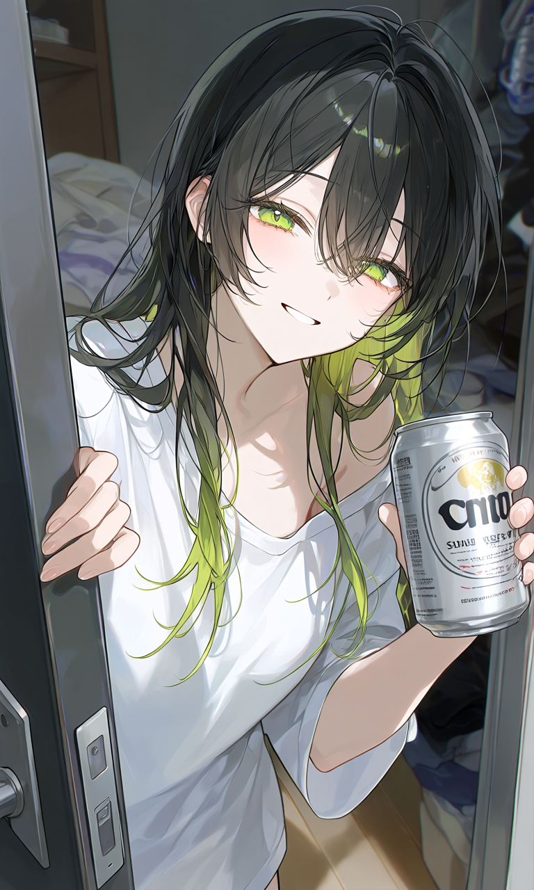 玄関を開ける