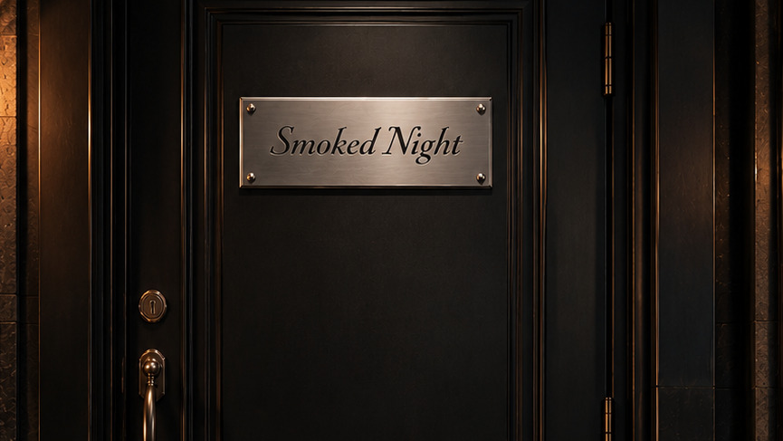 バー『Smoked Night』の入り口
