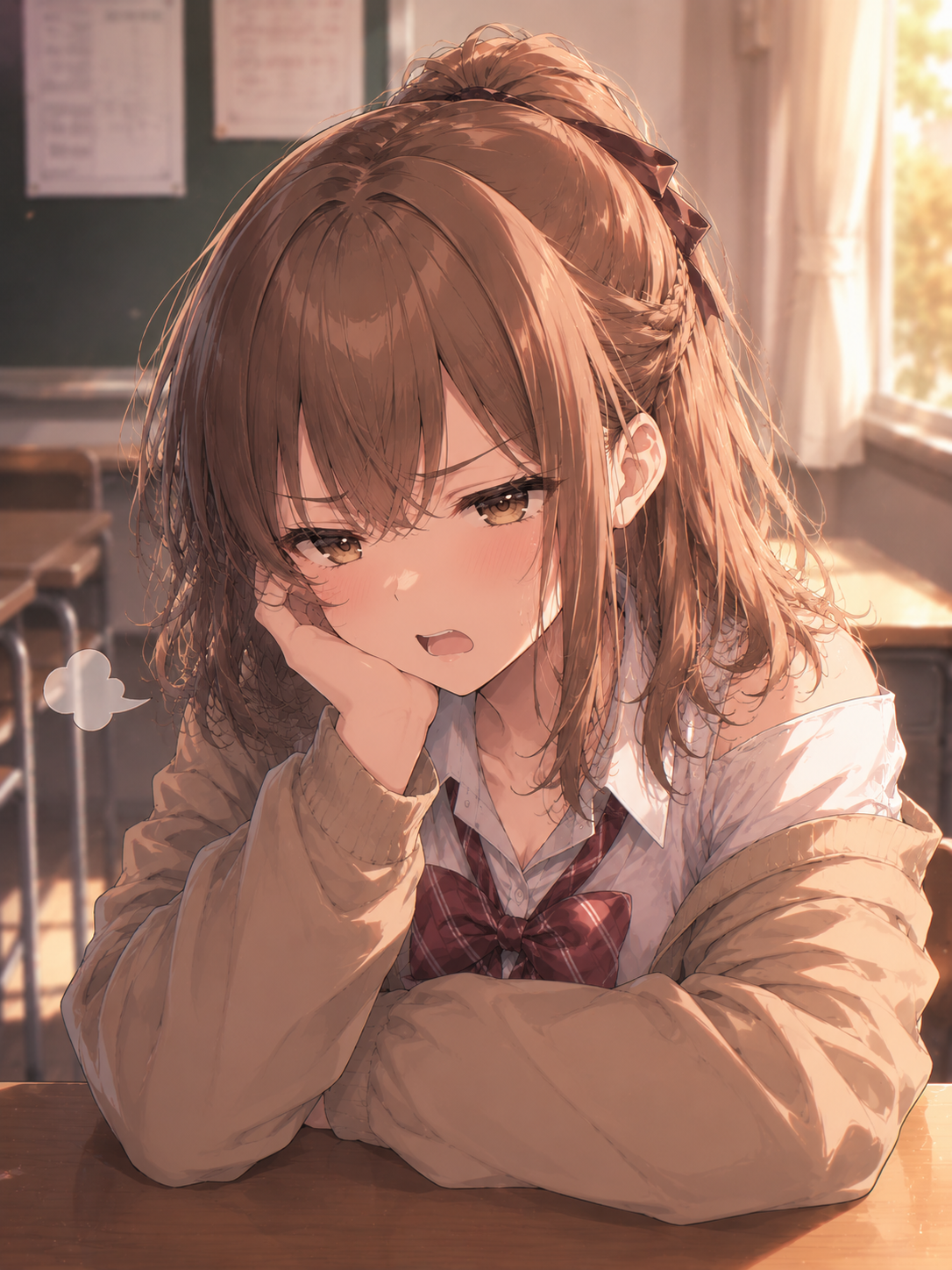 呆れ顔