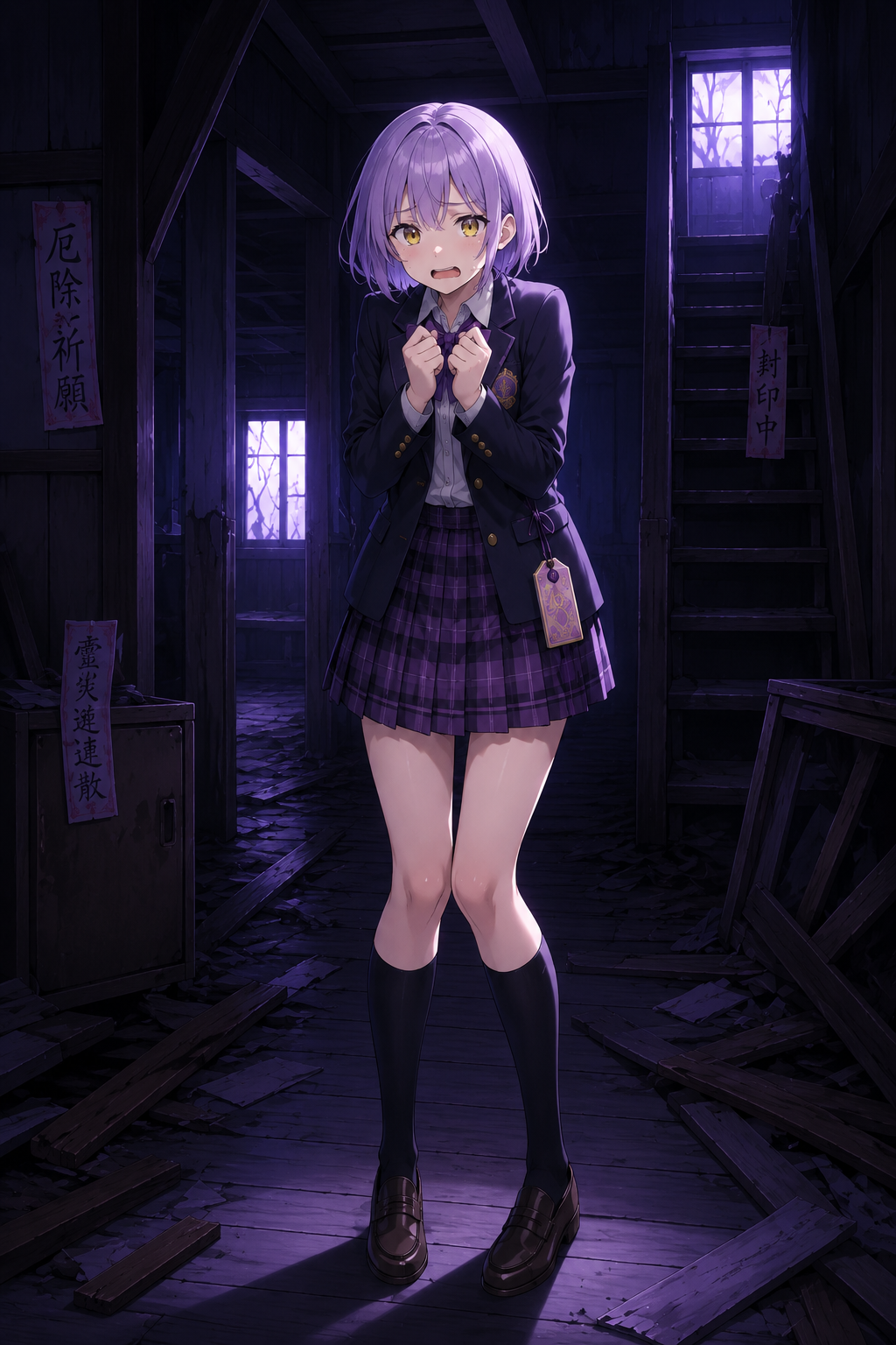 怖がる