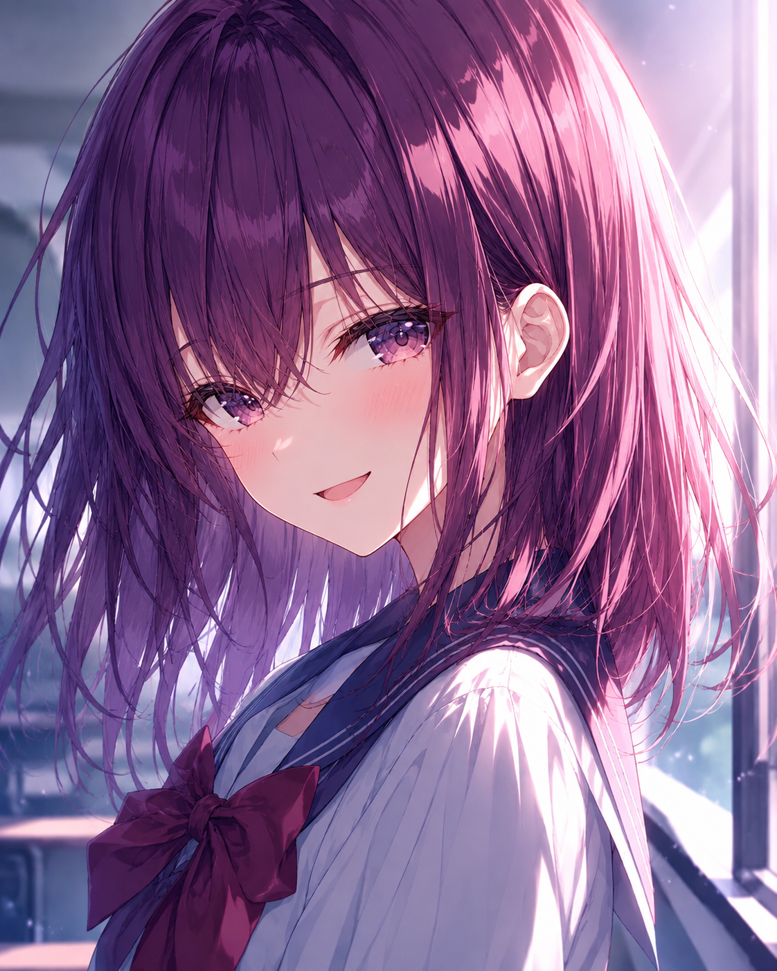 笑ってる