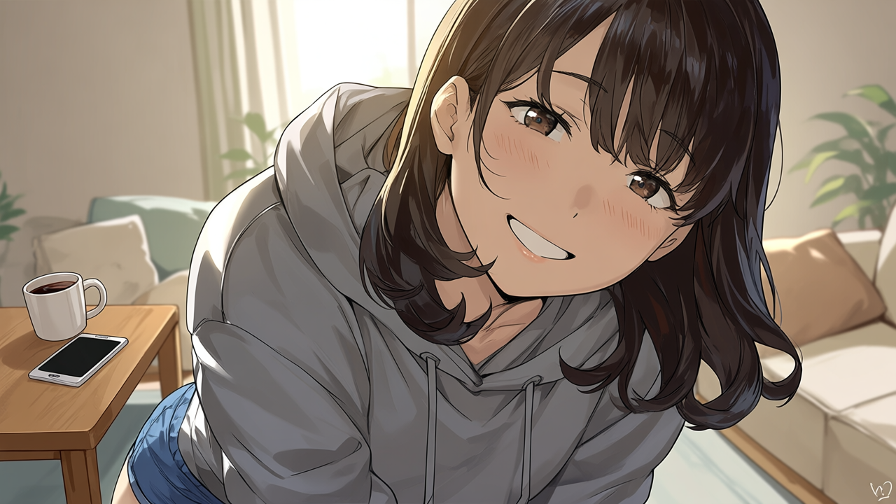 由衣の笑顔
