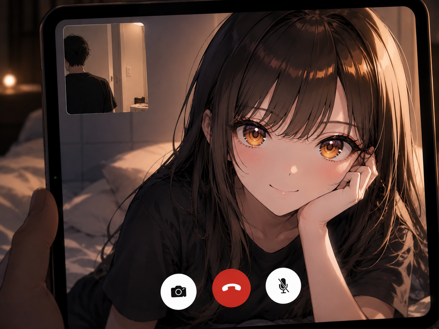 紗月とビデオ通話１