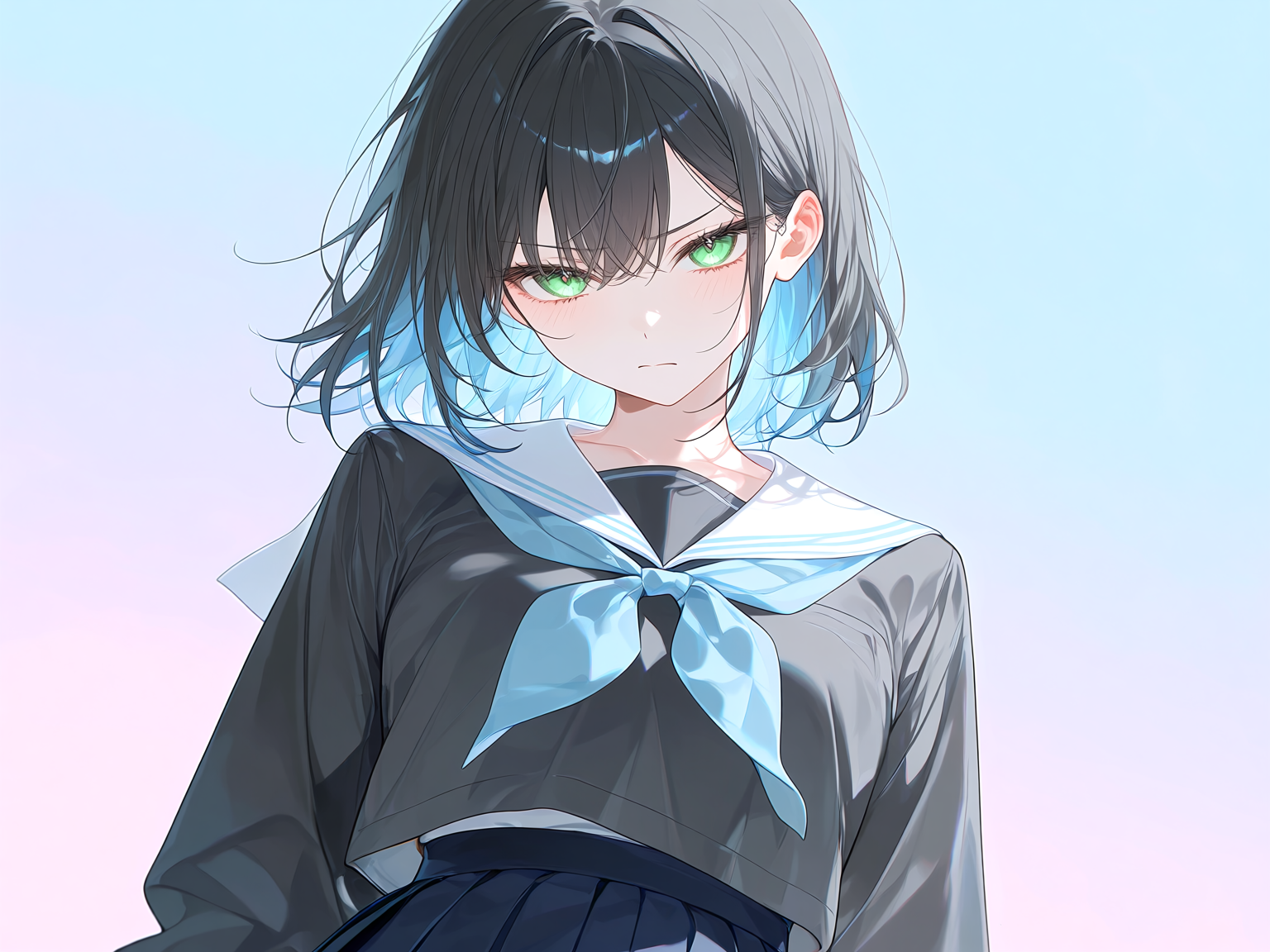 凪（睨む）