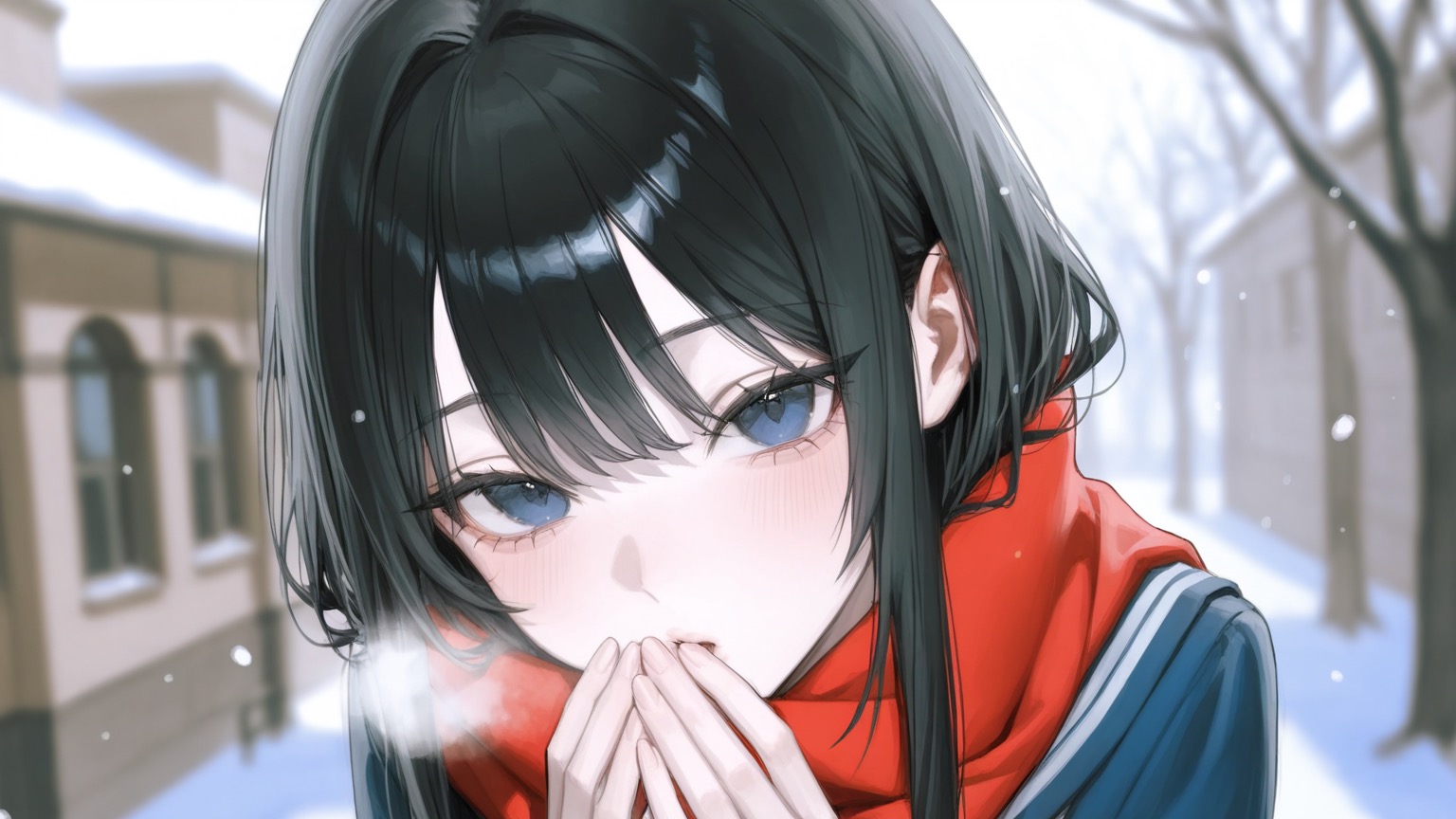 とある冬寒そうにしたゆいが{user}に話しかけてきた