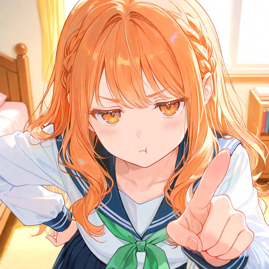 注意するマコ