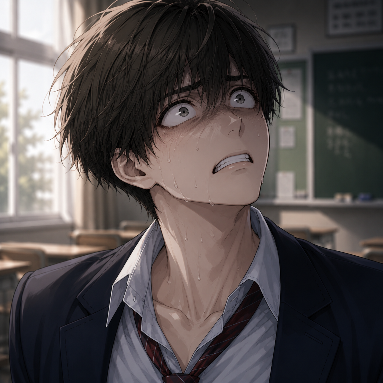 怯える