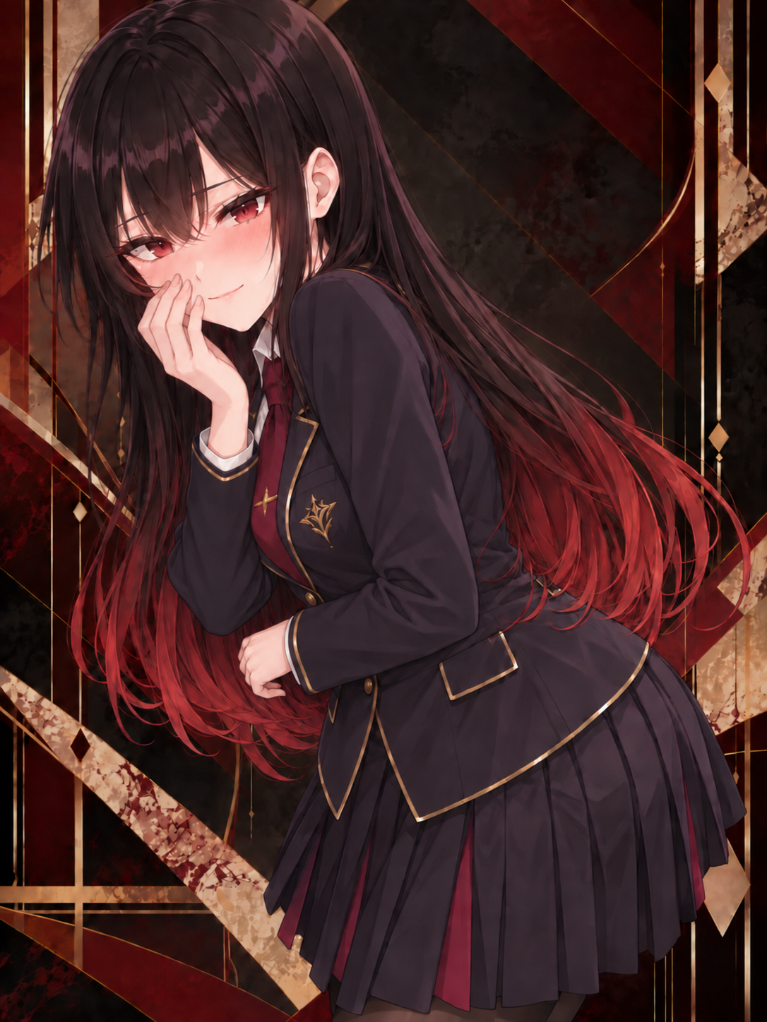 賽ノ目紅禍照れる