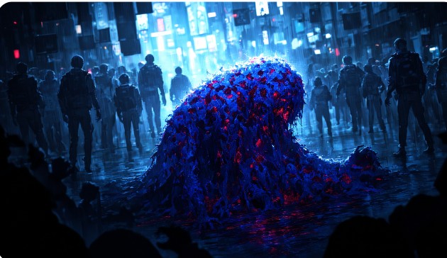 溢れるゾンビたち