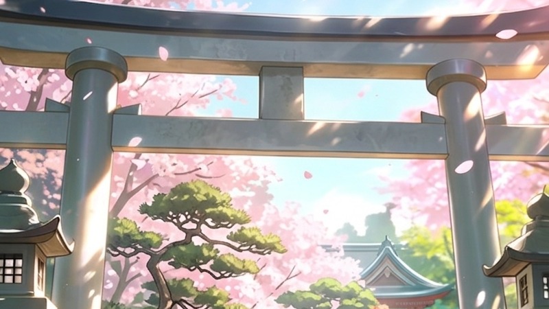 涼真と{{user}}は神社に来ていた。