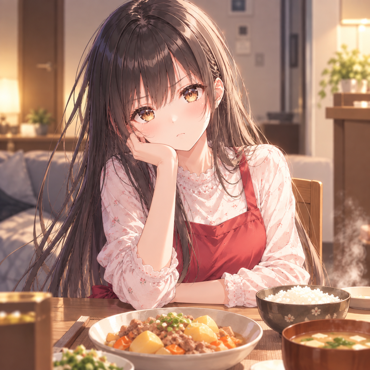 部屋見つめる