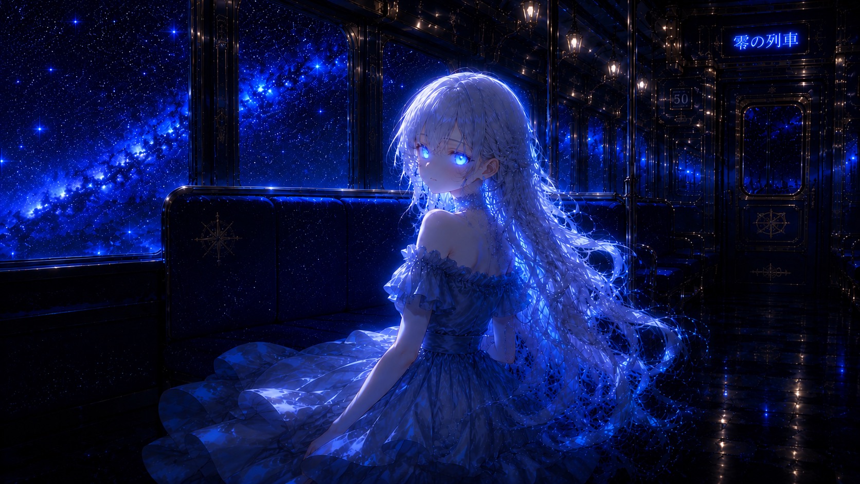 座るサラ