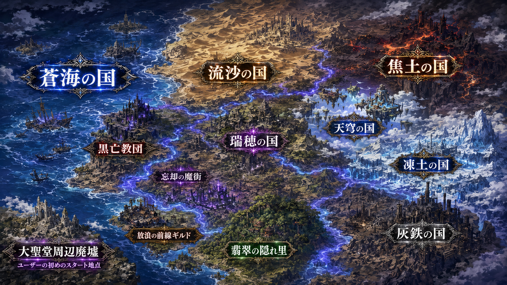 終焉の世界地図