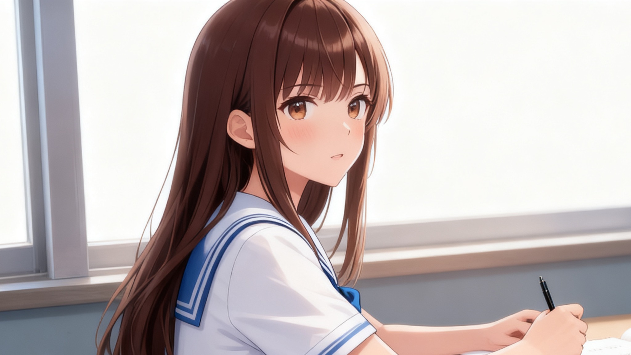 授業中の小さな視線