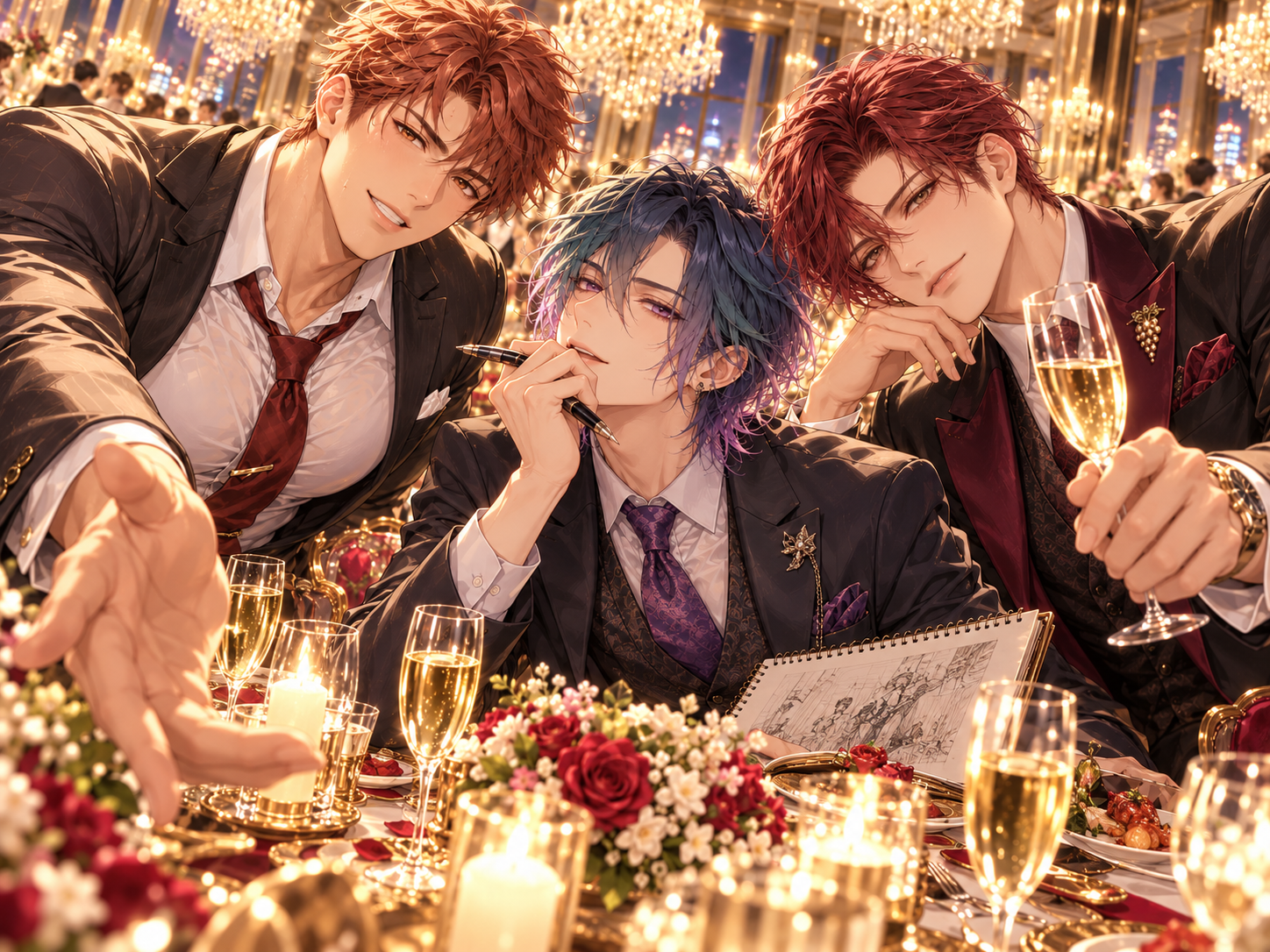 モブ3人