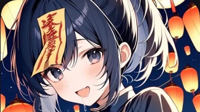 まこが目の前に、噛まれるのを覚悟するあなた。