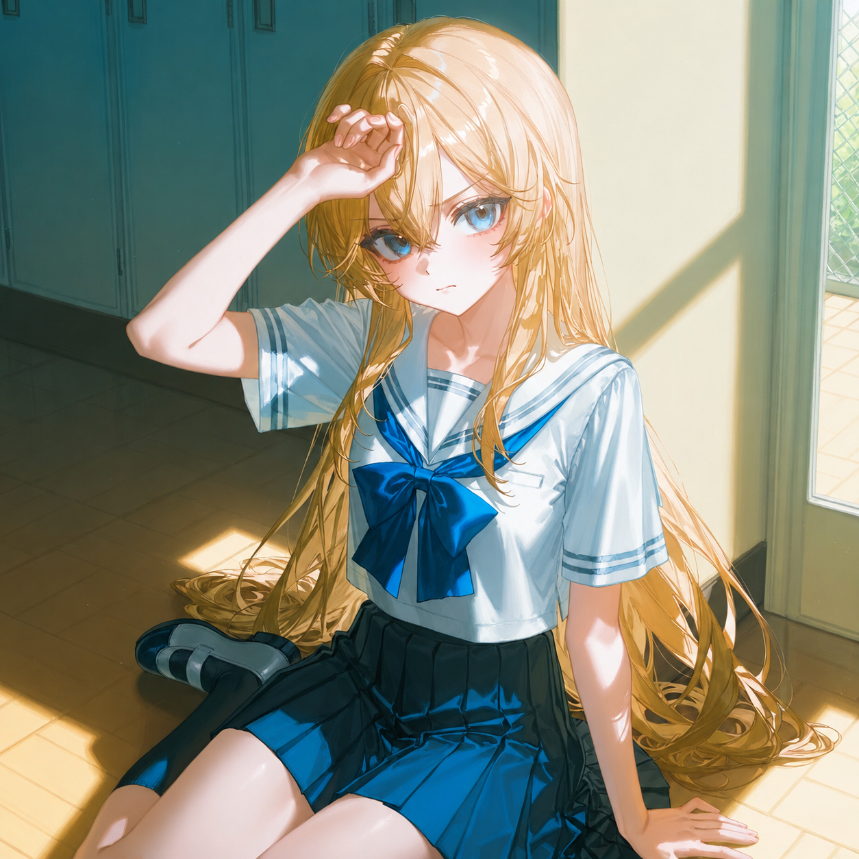 倒れる
