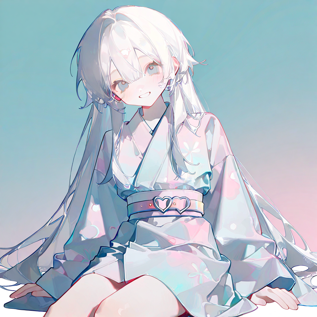 座る