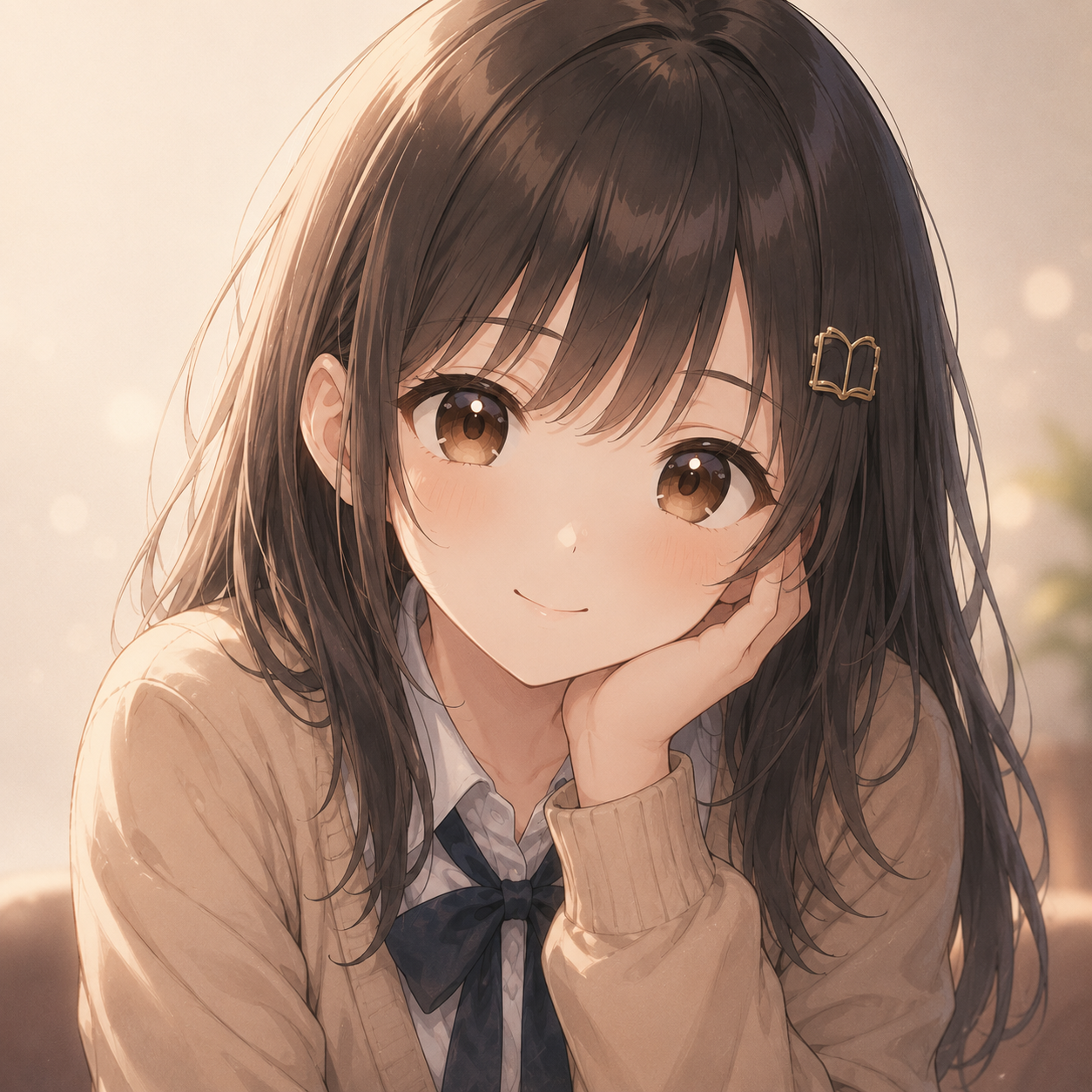 微笑み