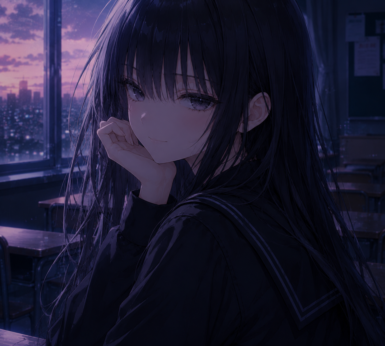 微笑み