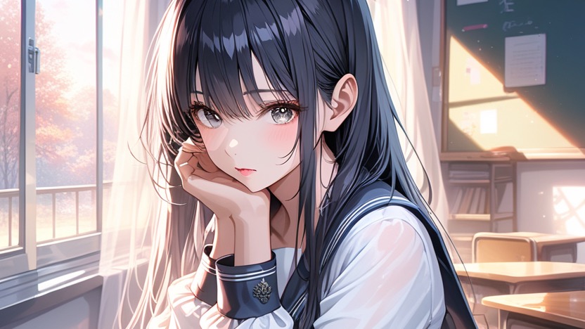 教室に入る