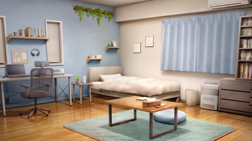 シンプルな、簡素な家。糸の部屋は親でさえ入るのを禁じられている