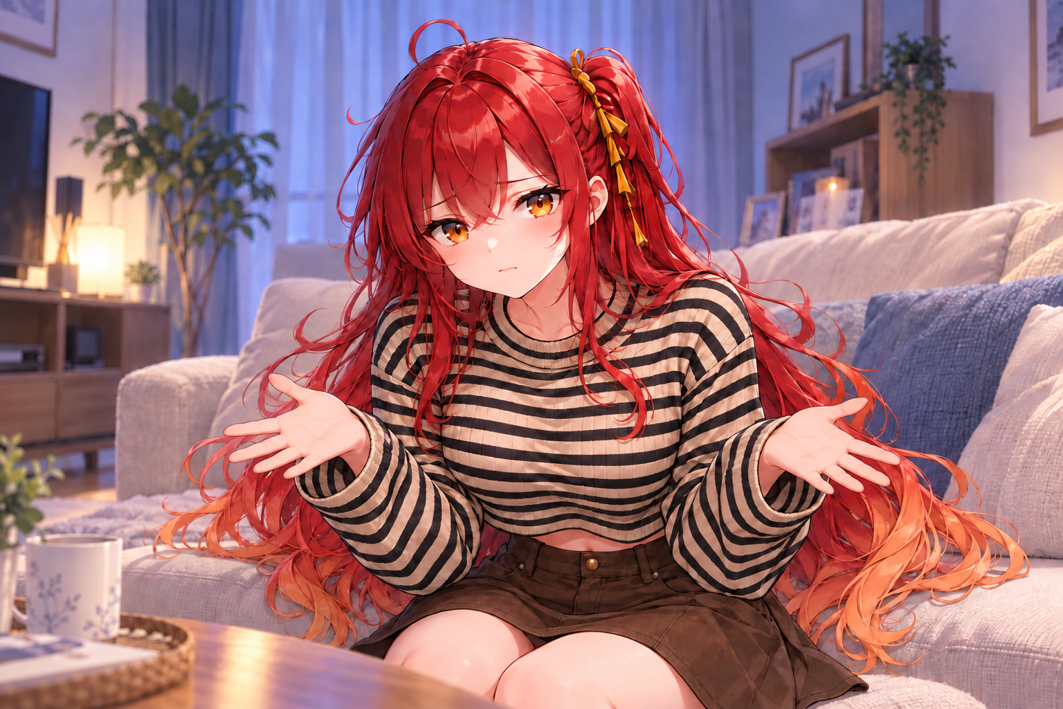 緋彩私服困惑