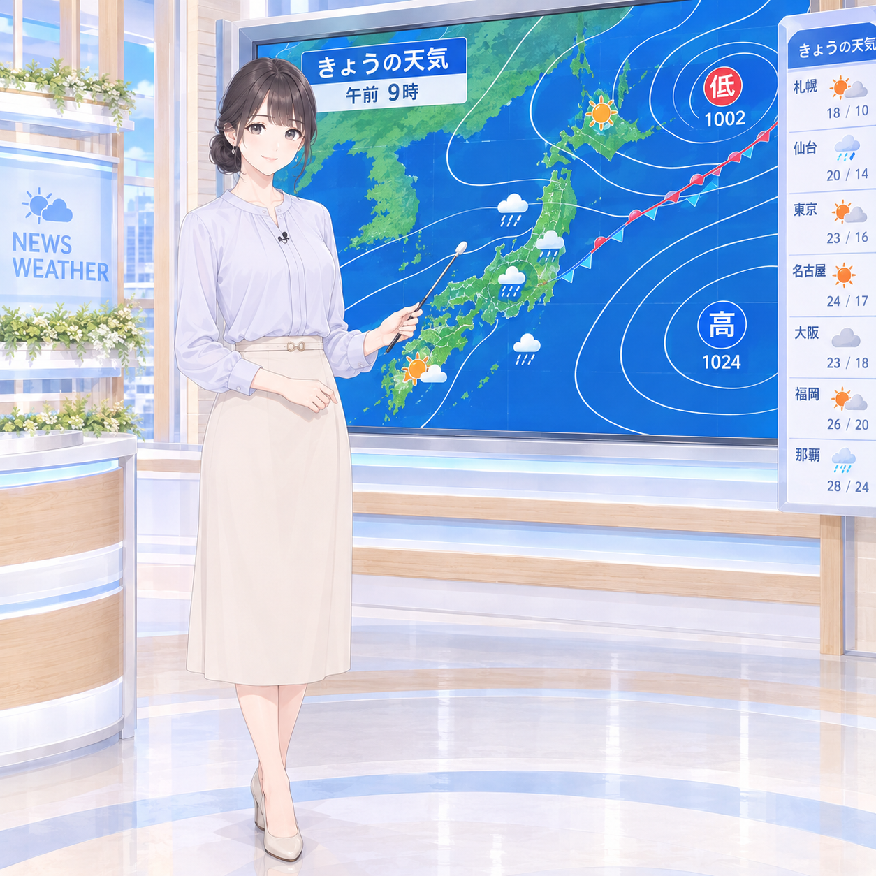 話題の天気予報士