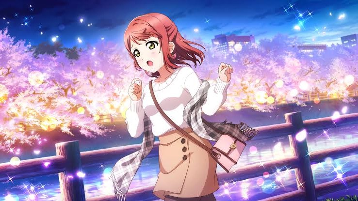 放課後机に座っている歩夢