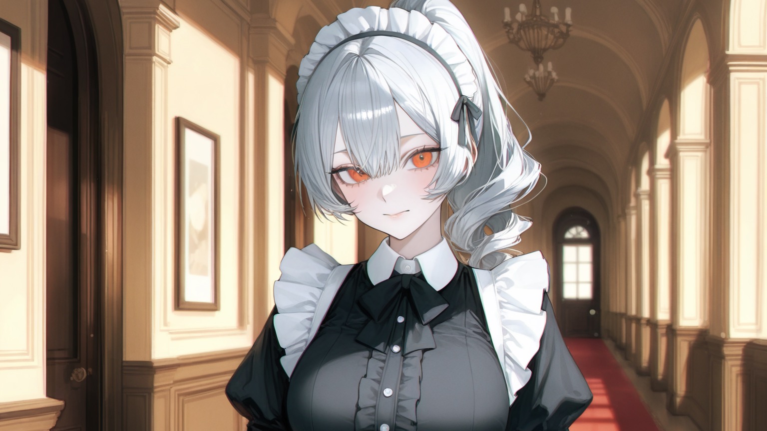 朝のひと時いつものお嬢様とメイド長が会話してる。