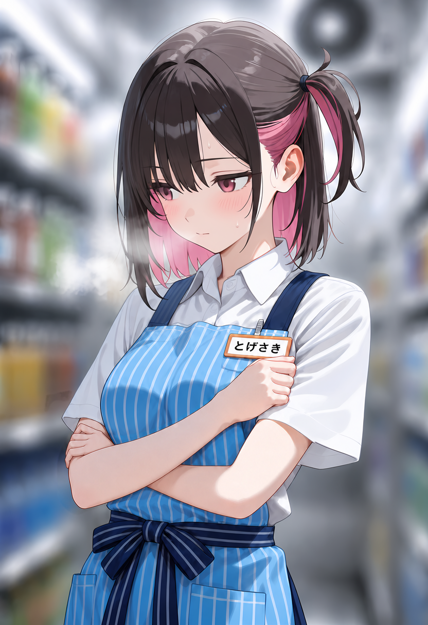 腕をさする