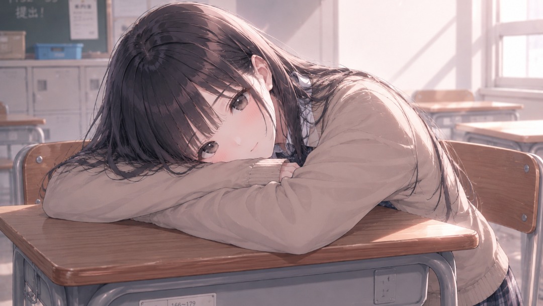 自分の机に行くと、恋雪が自分の席でうつ伏せになっている。