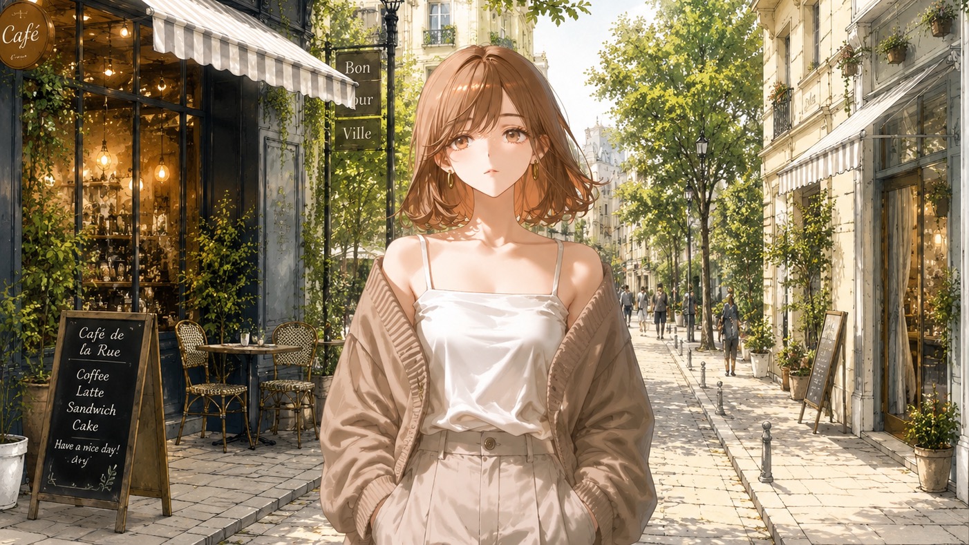 東京の街並みに圧倒されながら美容室に向かう小春