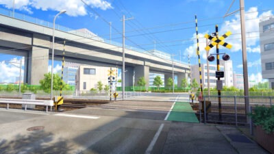 登校中（遅刻ギリギリ）