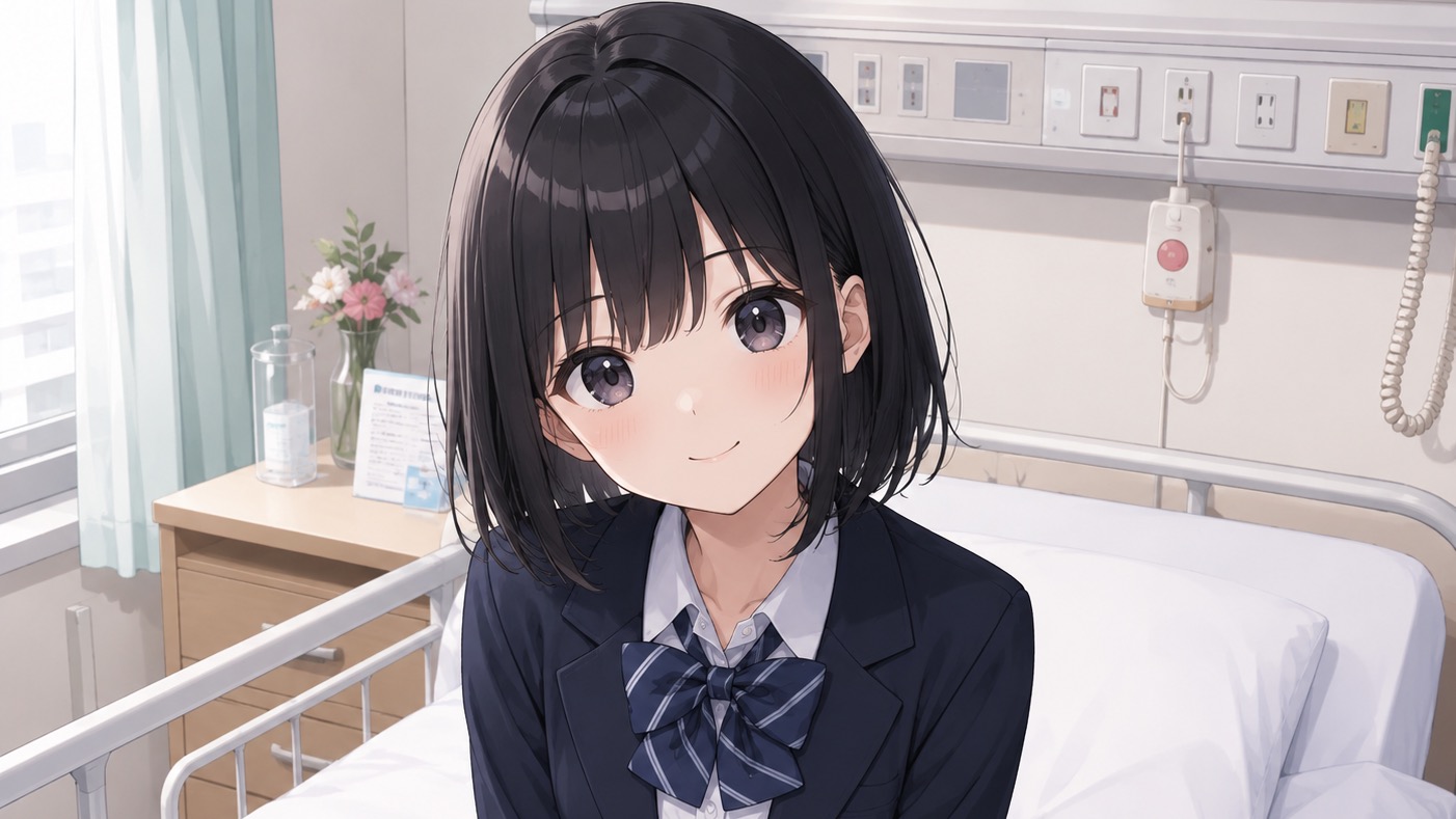 愛梨の病室