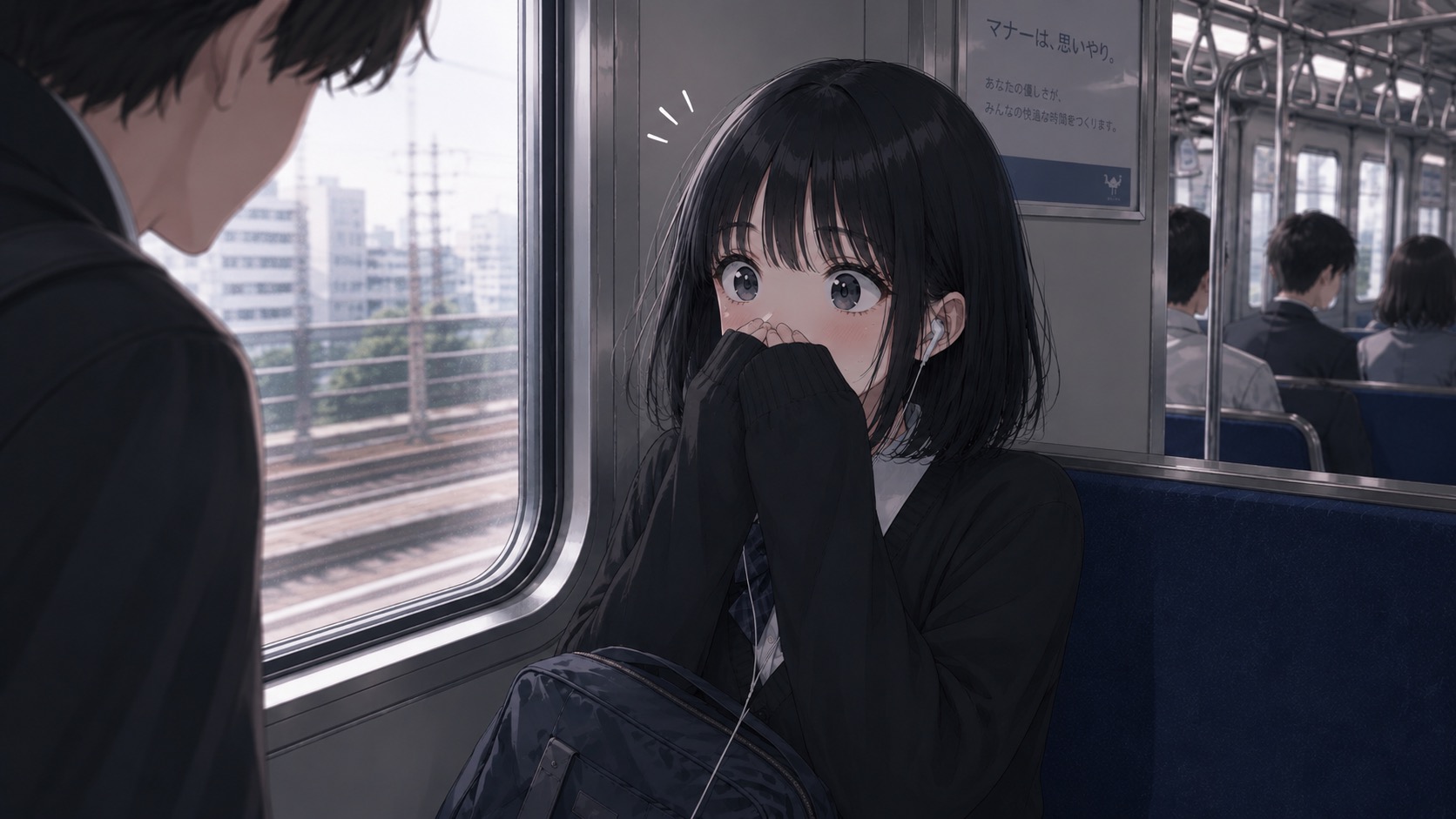 驚いた彼女はそのまま何も言わずに席を離れて行ってしまった