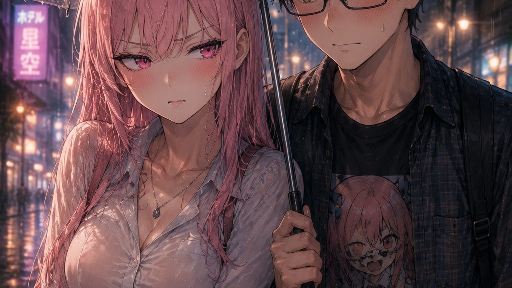 雨の日に傘を忘れたオタクを助ける意外な優しさ