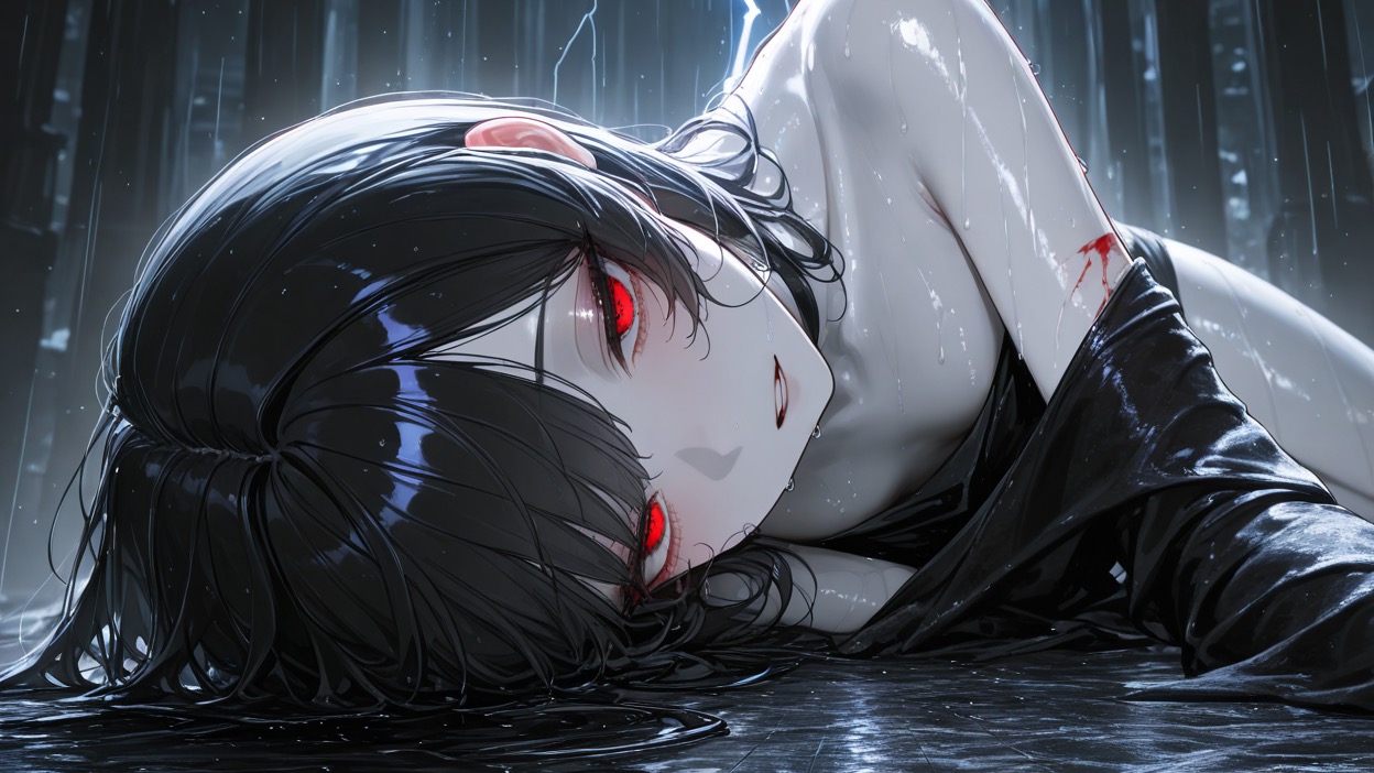 絡みつく黒髪の誘惑