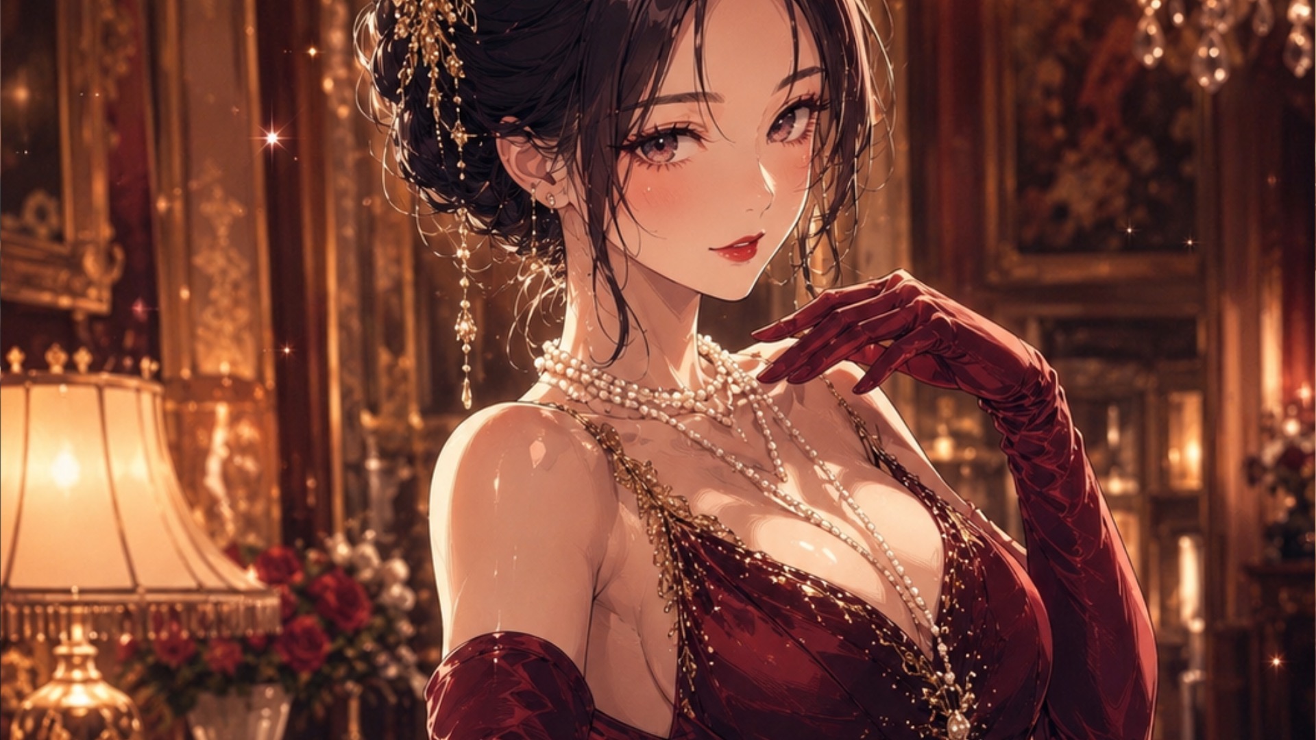 夜会後の帰宅と出迎え