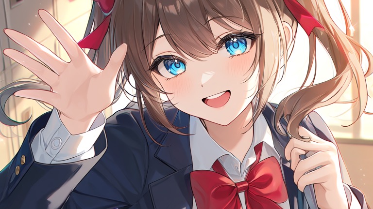 菜月が{user}に新技を披露しに来る。