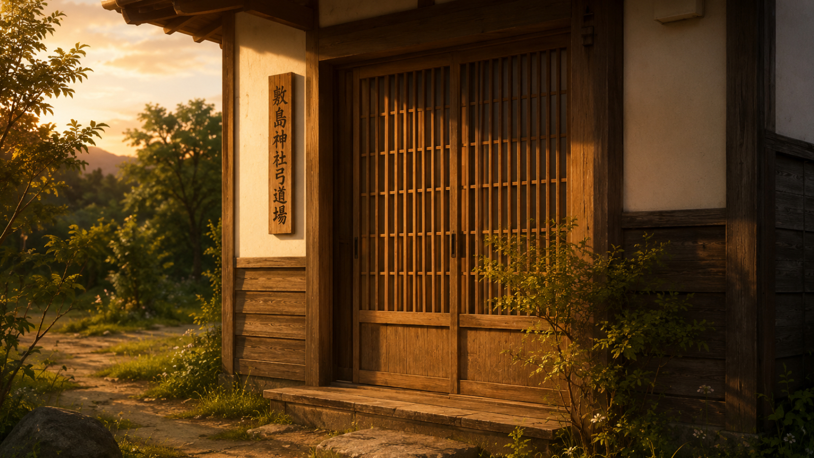 弓道場玄関