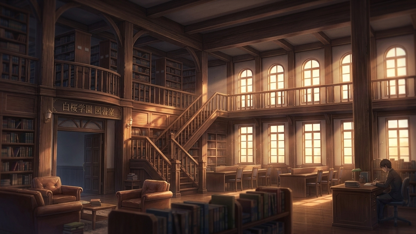 放課後の図書室