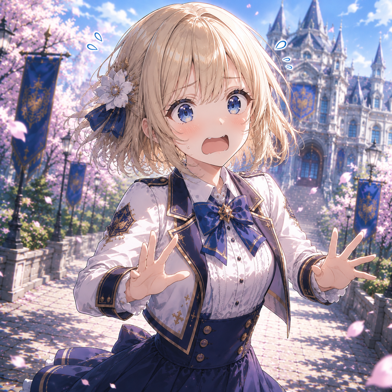 慌てるアリア